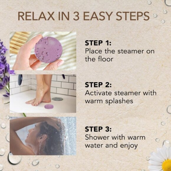 Lavender Shower Steamers (8 Count), Aromatherapy Spa Gifts for Him & Her. - Picture 8 of 8